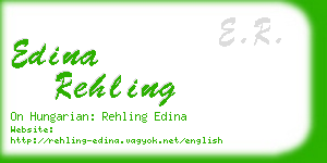 edina rehling business card